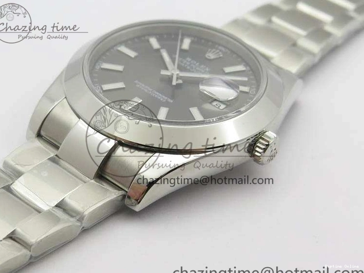 0511 DateJust 41mm 126300 SS Noob 1:1 Best Edition Gray Dial Stick Markers On SS Bracelet A Sustainable 3598